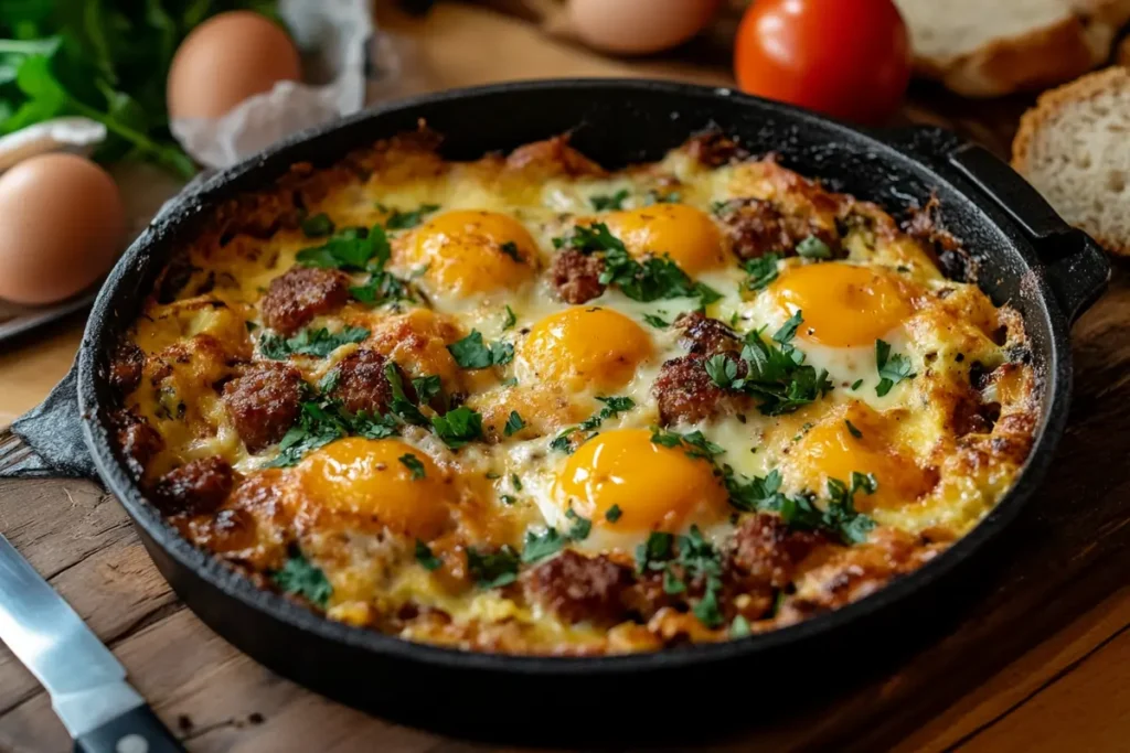 Breakfast Sausage and Egg Casserole. Easy Casserole Recipes