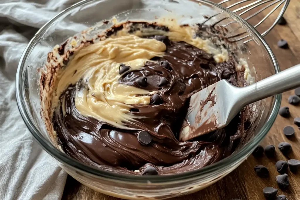 Instructions for Making Cookie Brownies recipe