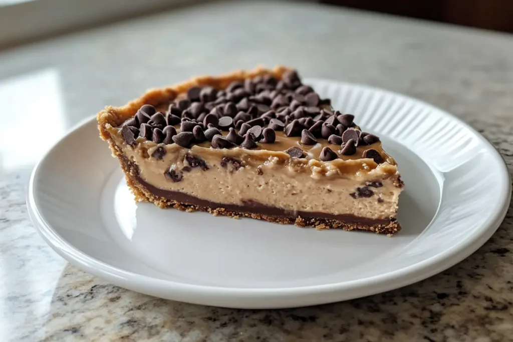 chocolate chips into the caramel cheesecake