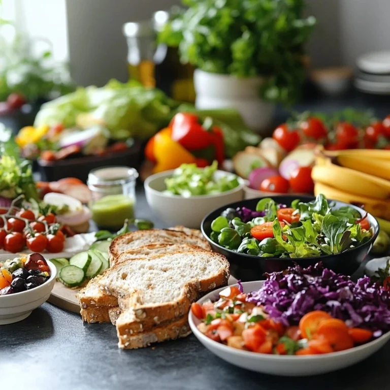 A vibrant spread of cold lunch ideas for middle schoolers